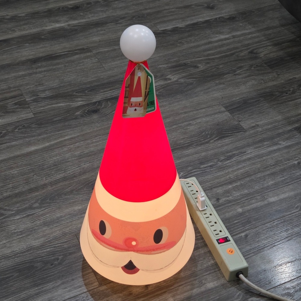 Mr. Christmas 24" Retro Santa Tree Blow Mold Lighted Christmas Decor NEW - Picture 15 of 15